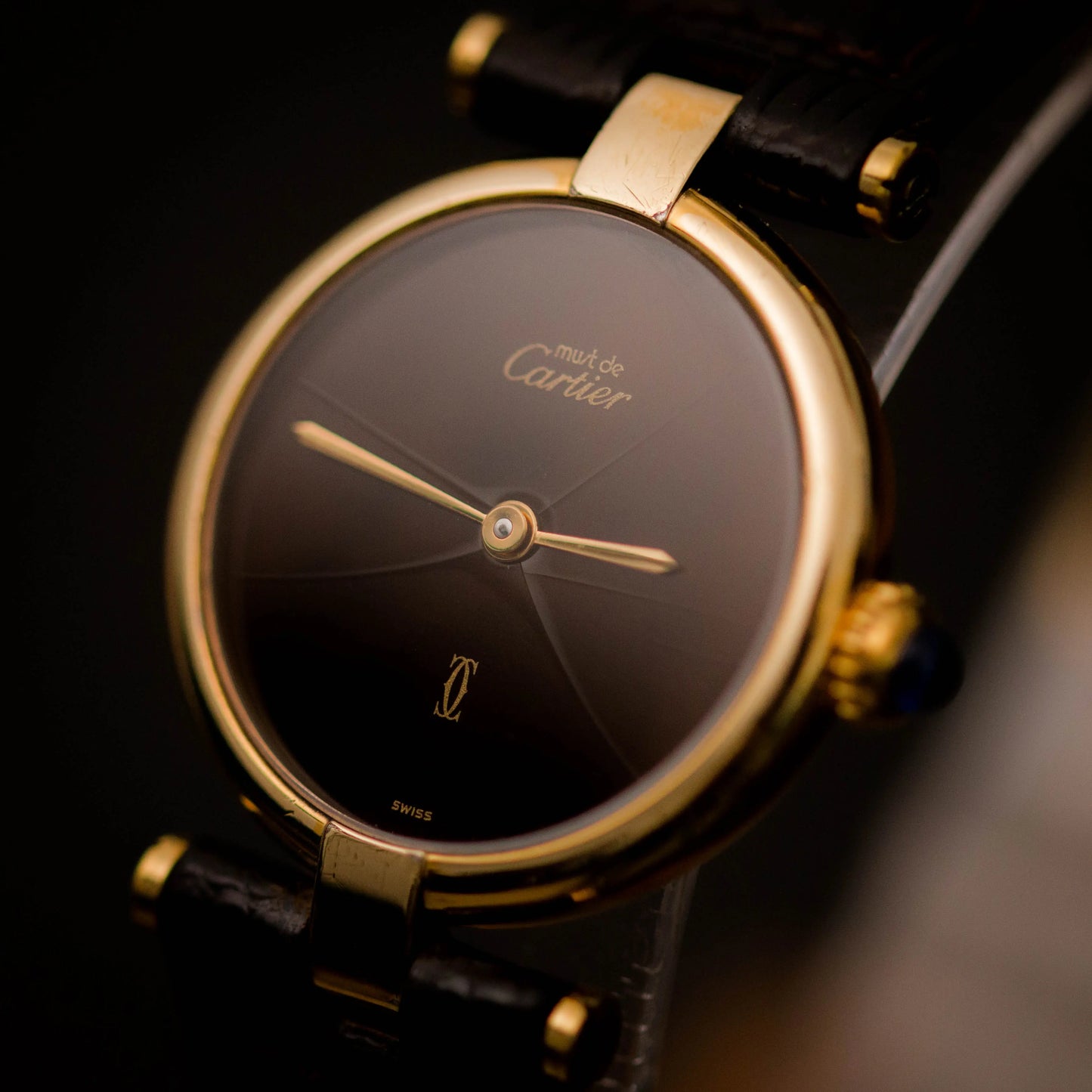 CARTIER Must De Vendôme 18 Brown Dial CARTIER