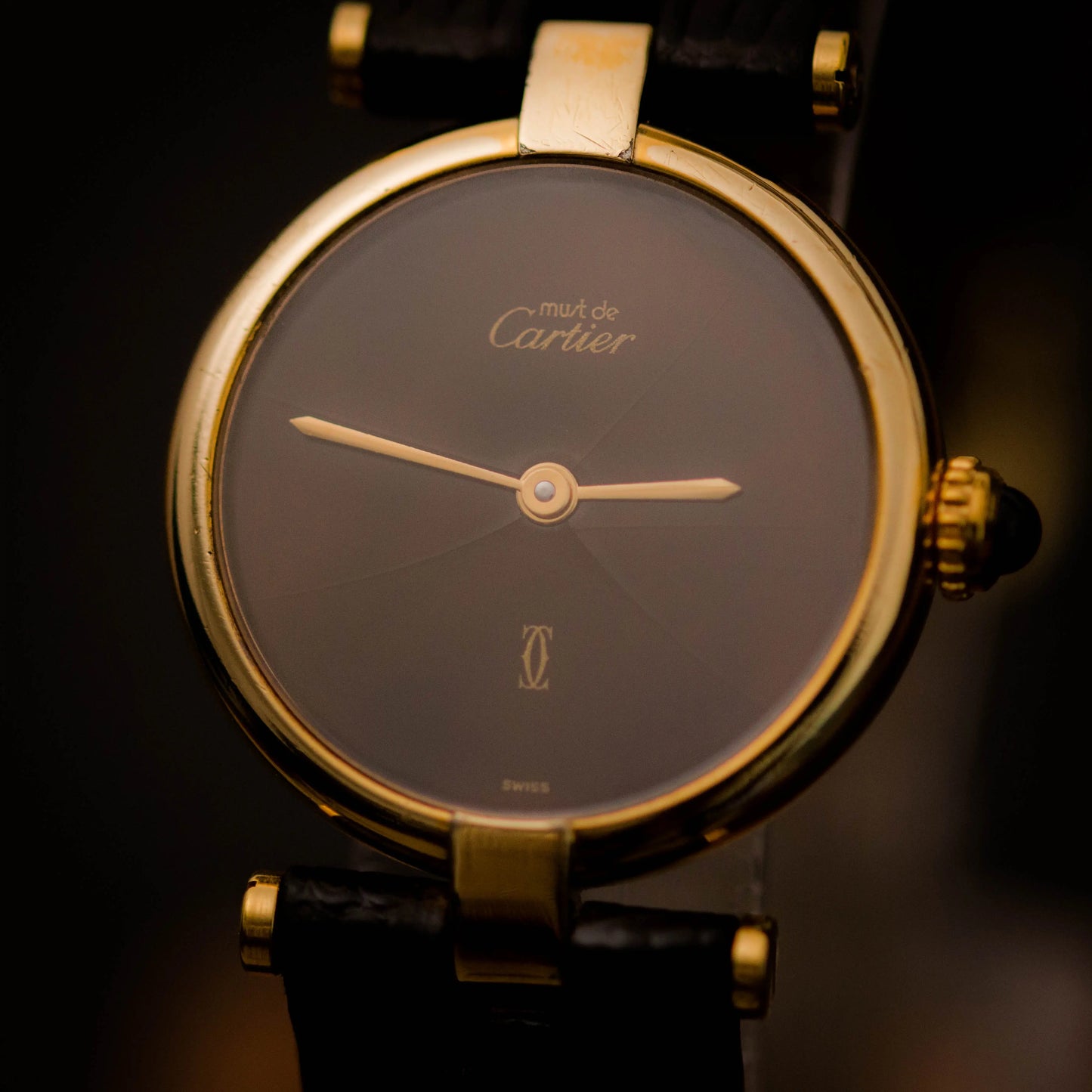 CARTIER Must De Vendôme 18 Brown Dial CARTIER