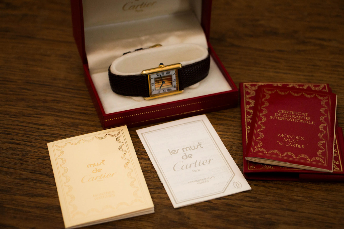 CARTIER Must Tank Trinity Dial - Full Set CARTIER