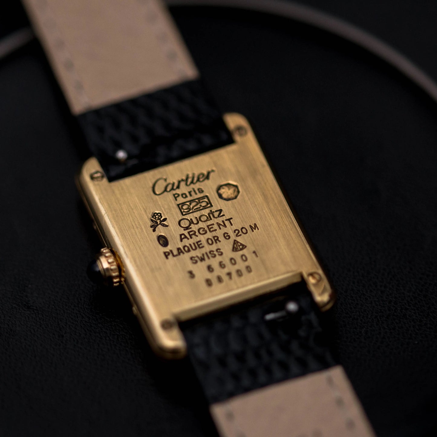 CARTIER Tank Must Black Dial CARTIER