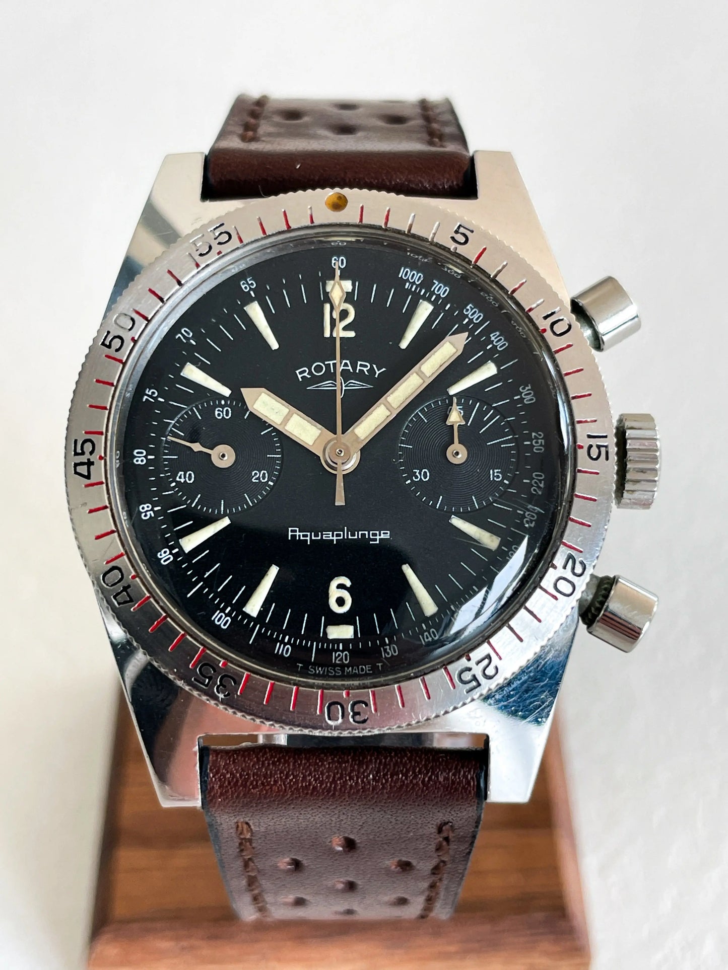 ROTARY Aquaplunge All Black Chronos 10-20 ATM - DropAndWatch