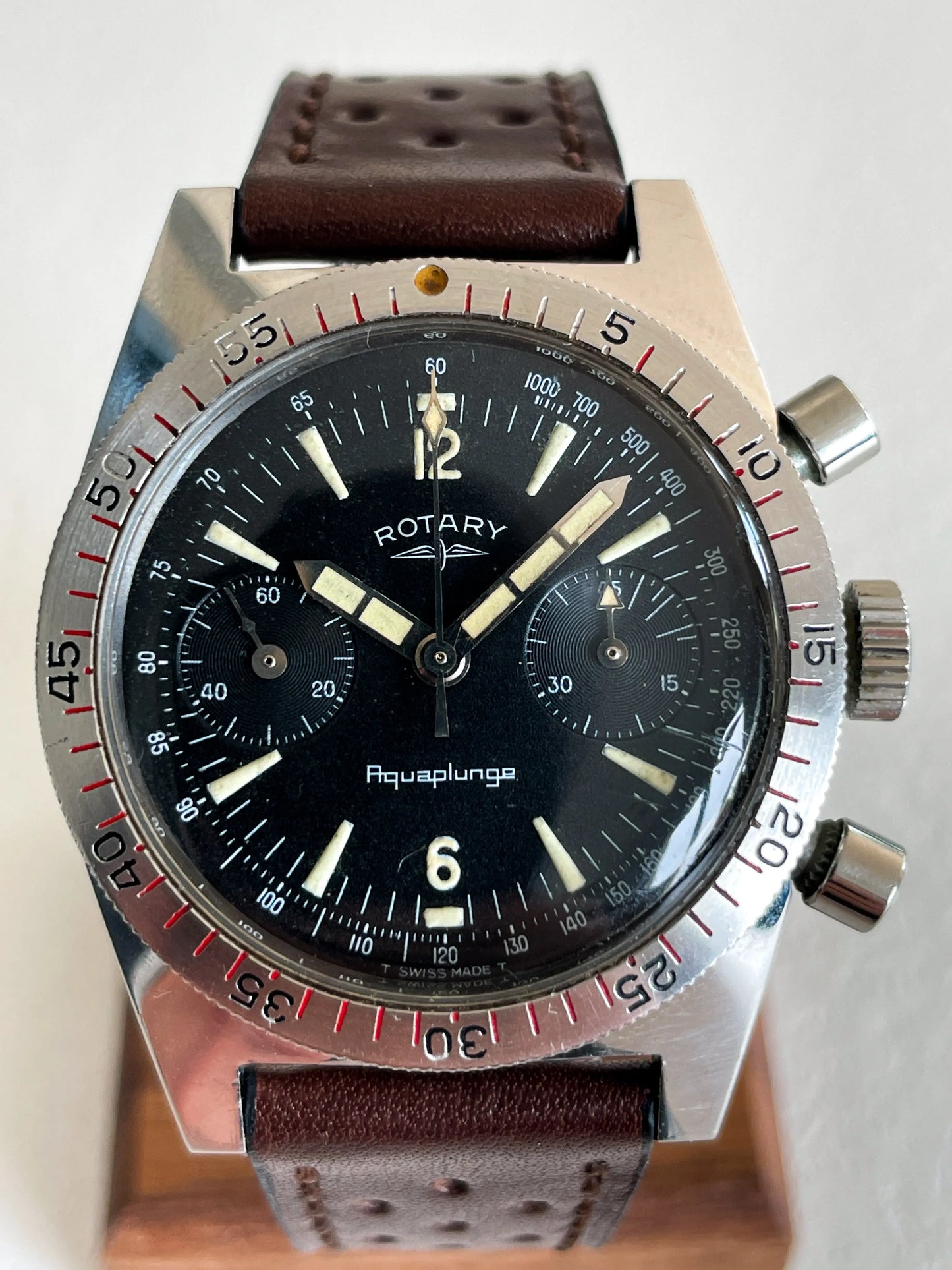 ROTARY Aquaplunge All Black Chronos 10-20 ATM - DropAndWatch