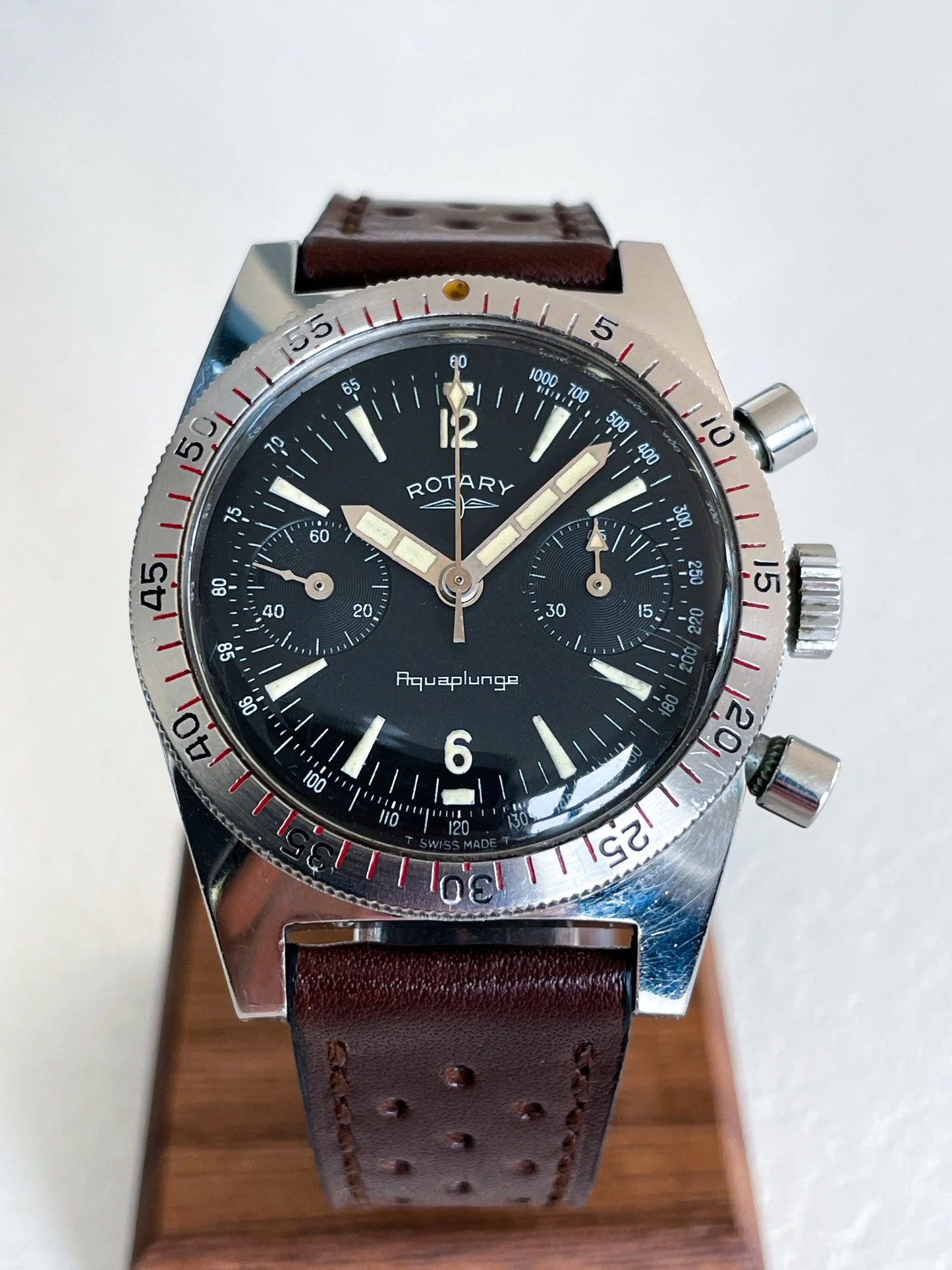 ROTARY Aquaplunge All Black Chronos 10-20 ATM - DropAndWatch