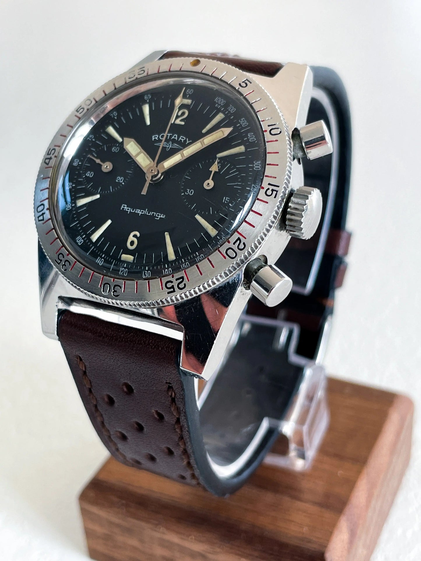 ROTARY Aquaplunge All Black Chronos 10-20 ATM - DropAndWatch