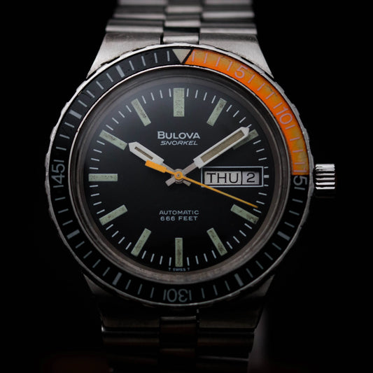 BULOVA Snorkel Automatic 666 Feet 7202-4 + Boîte BULOVA