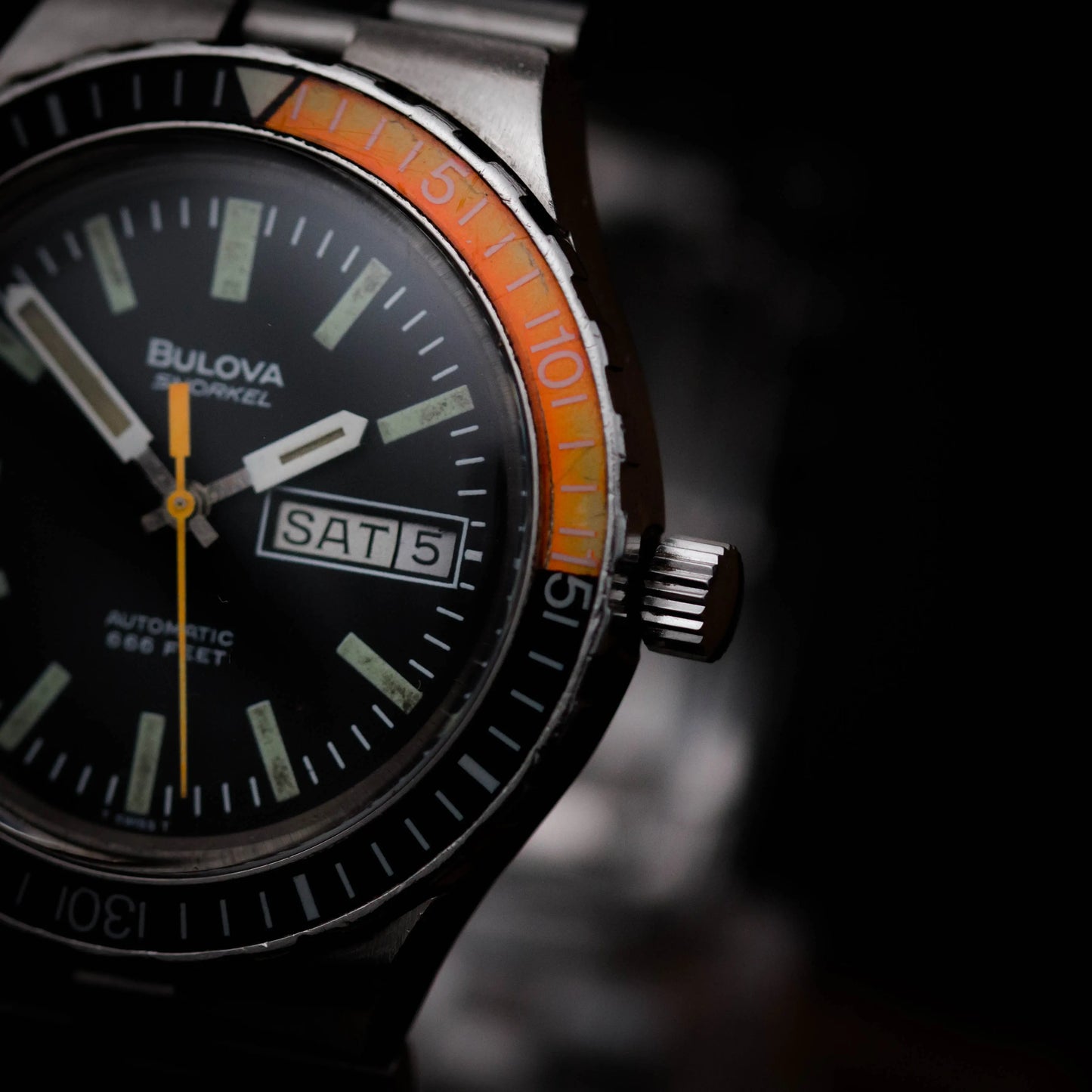 BULOVA Snorkel Automatic 666 Feet 7202-4 + Boîte BULOVA
