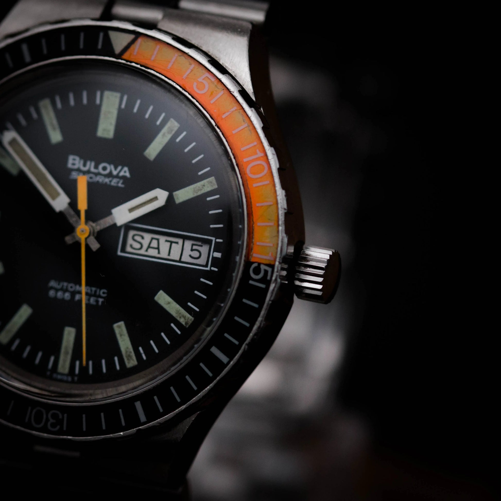 BULOVA Snorkel Automatic 666 Feet 7202-4 + Boîte BULOVA