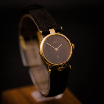 CARTIER Must De Vendôme 18 Brown Dial CARTIER
