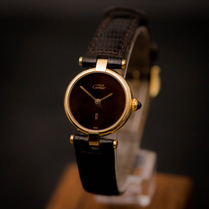 CARTIER Must De Vendôme 18 Brown Dial CARTIER