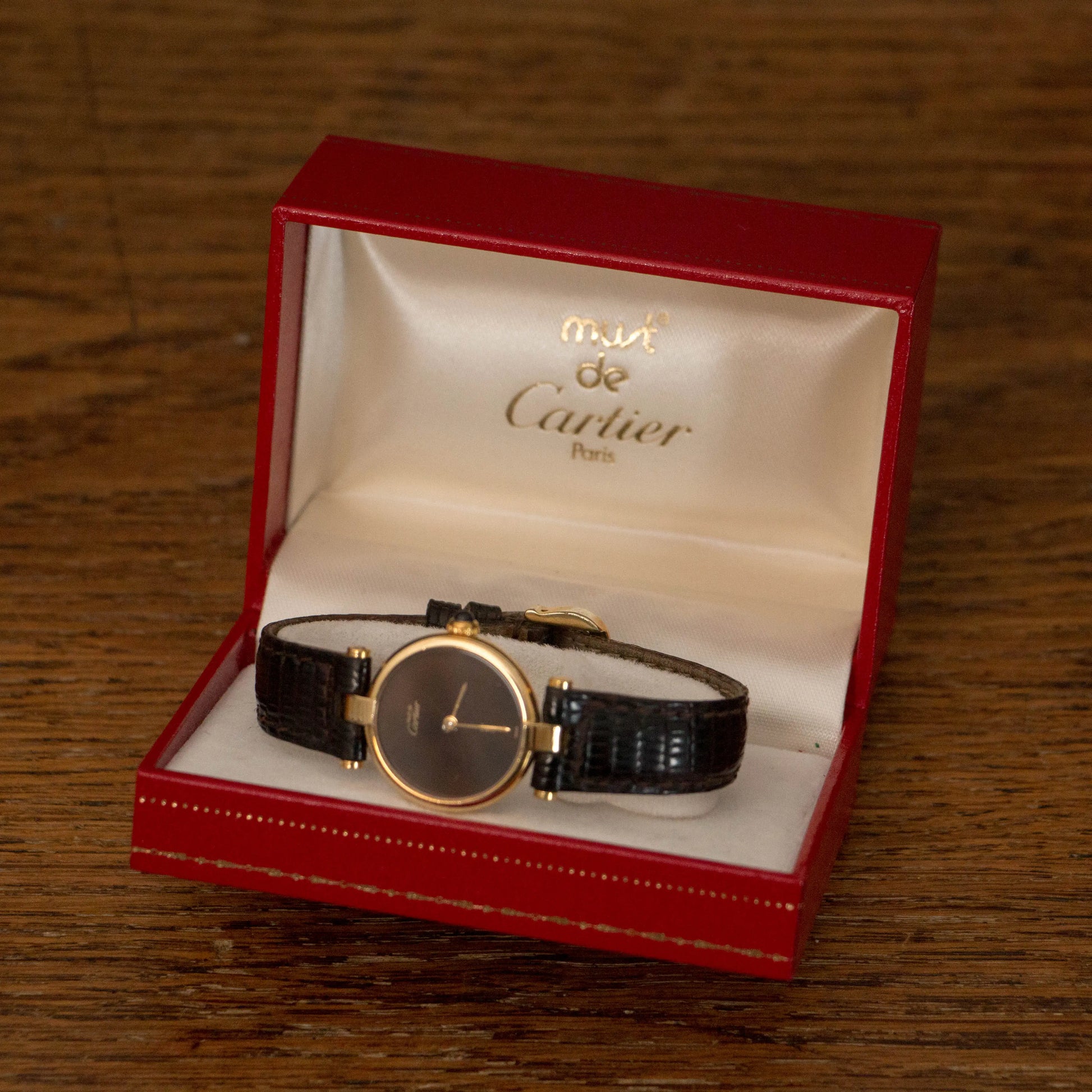 CARTIER Must De Vendôme 18 Brown Dial CARTIER