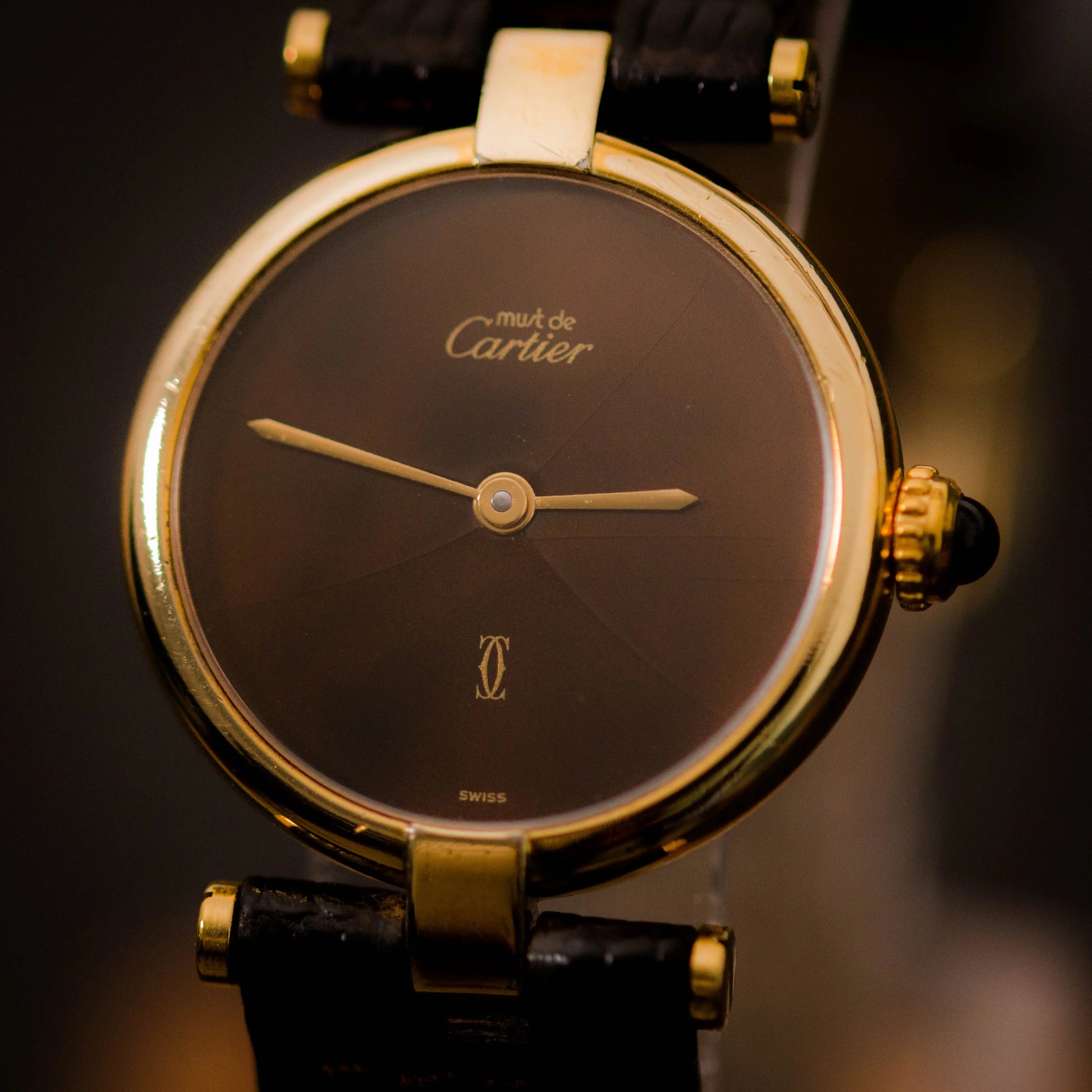 CARTIER Must De Vendôme 18 Brown Dial CARTIER