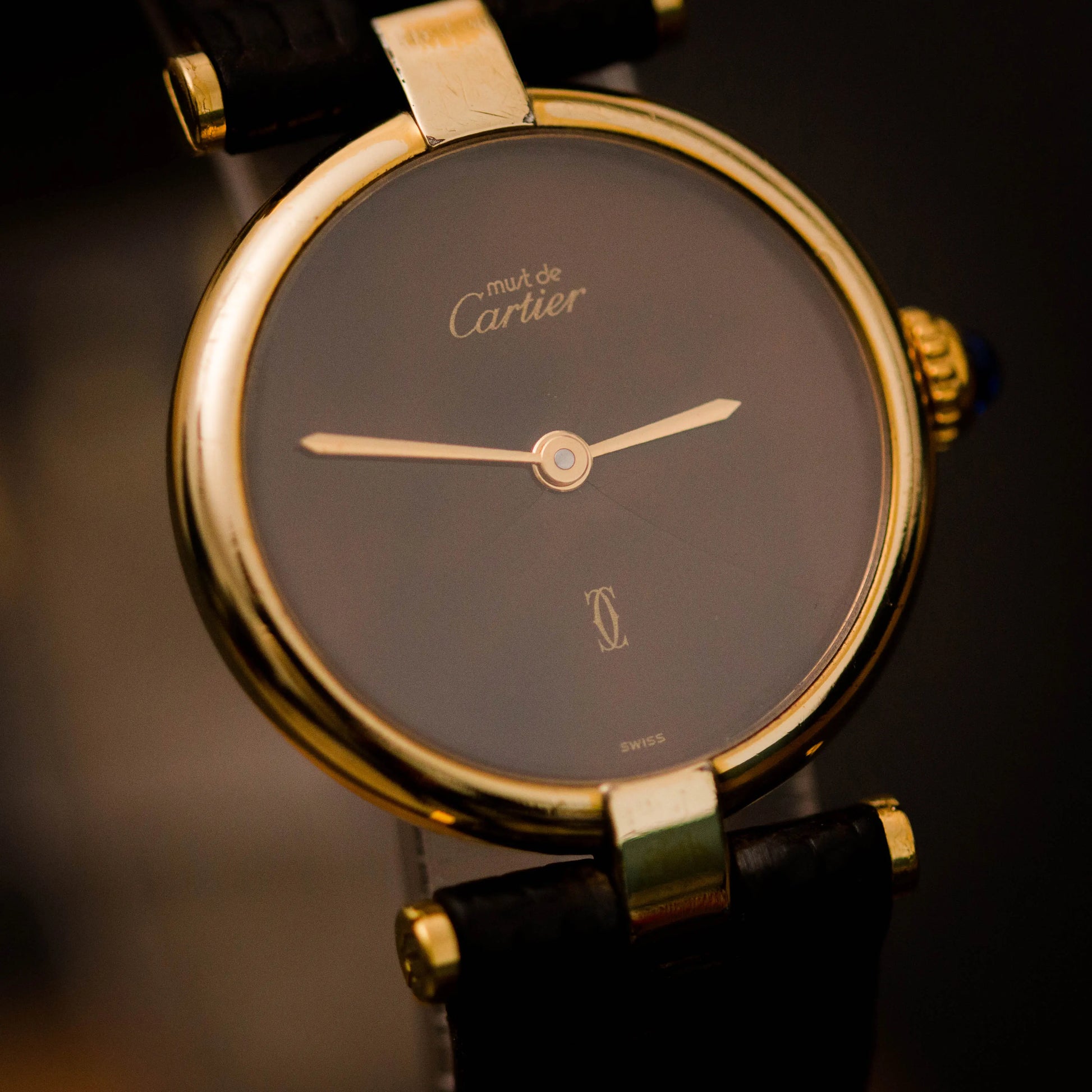 CARTIER Must De Vendôme 18 Brown Dial CARTIER