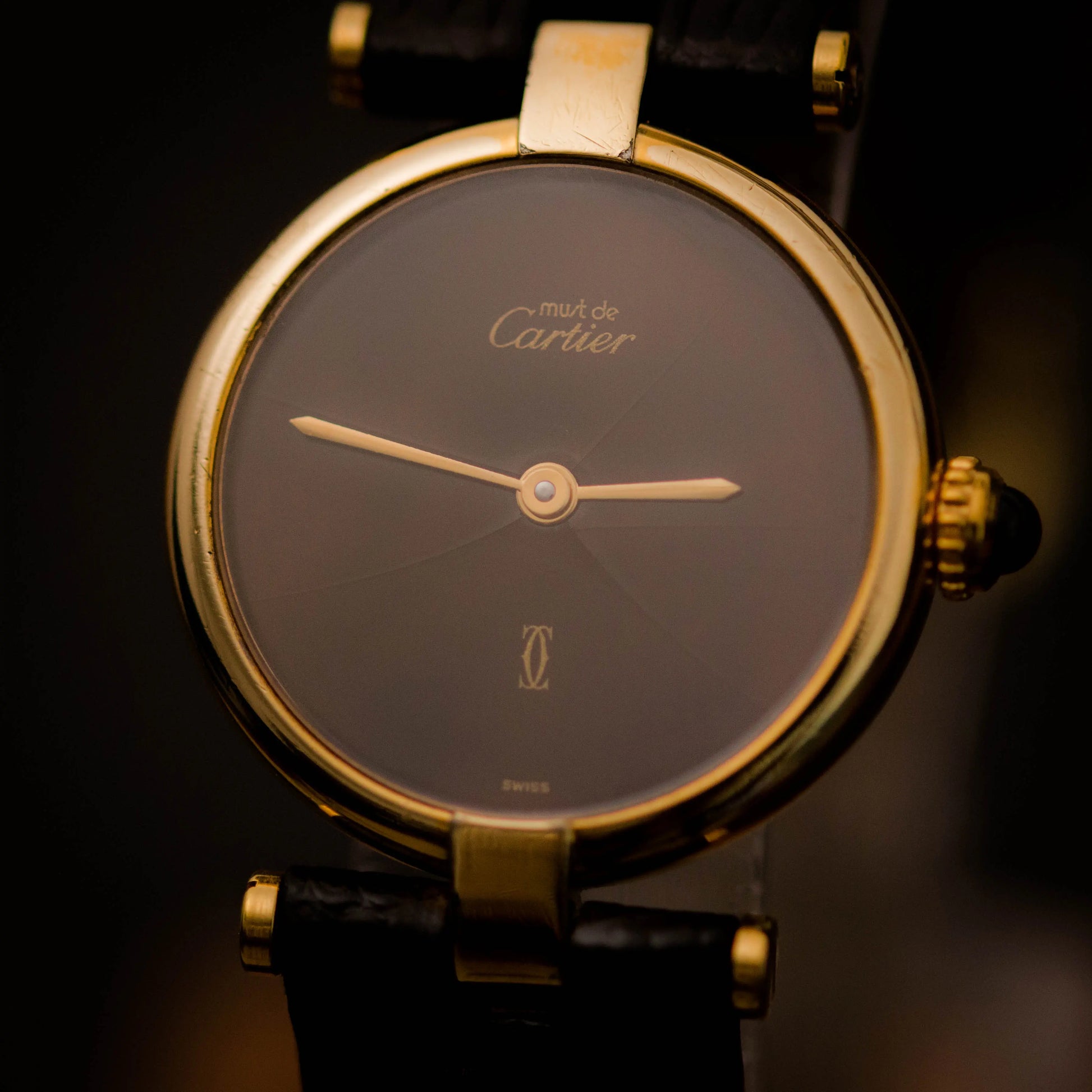 CARTIER Must De Vendôme 18 Brown Dial CARTIER