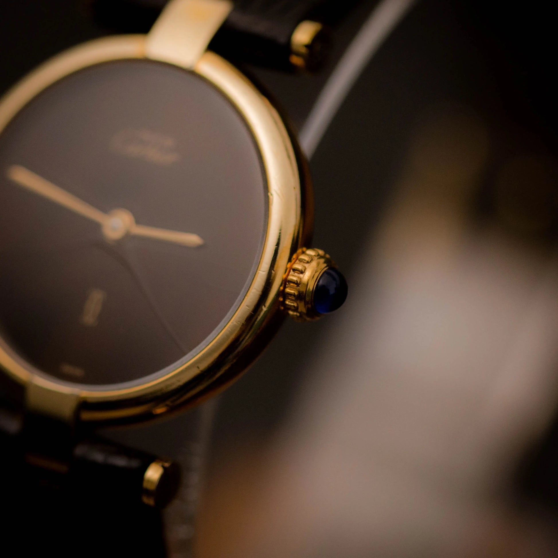 CARTIER Must De Vendôme 18 Brown Dial CARTIER