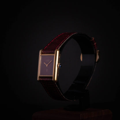 CARTIER Tank Burgundy Vintage - DropAndWatch