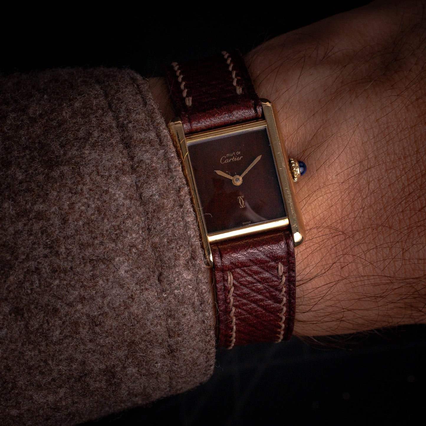 CARTIER Tank Must Brown Dial - DropAndWatch
