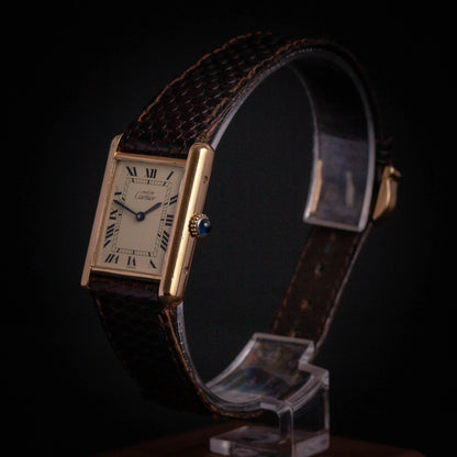 CARTIER Tank Must Grand Modèle vintage mécanique - DropAndWatch