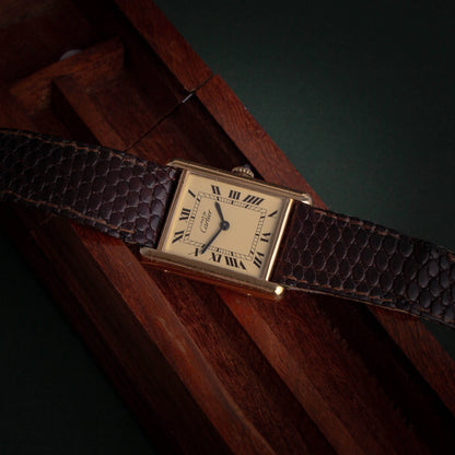 CARTIER Tank Must Grand Modèle vintage mécanique - DropAndWatch