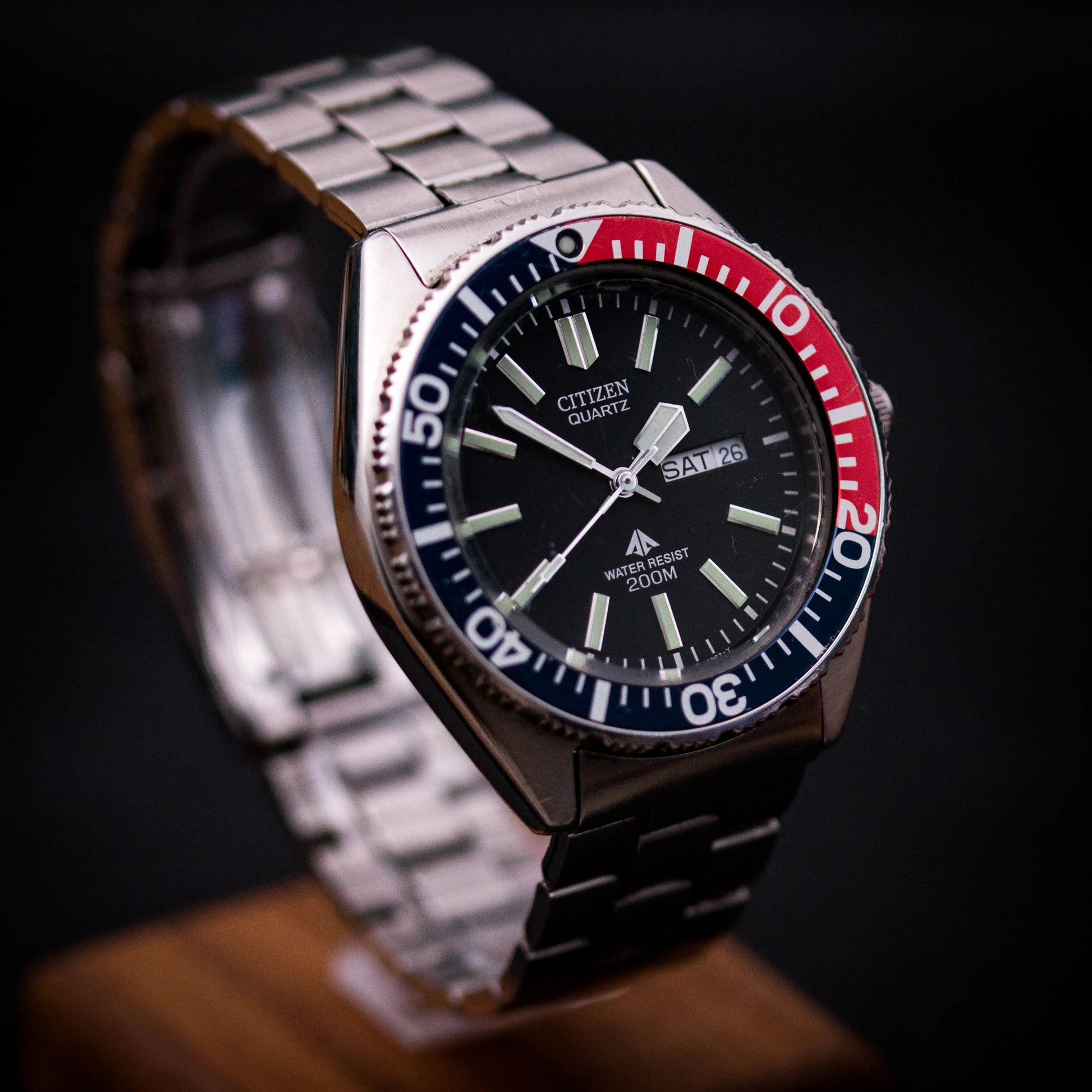 CITIZEN Promaster 200M Day Date - Pepsi Diver ref.5502 CITIZEN