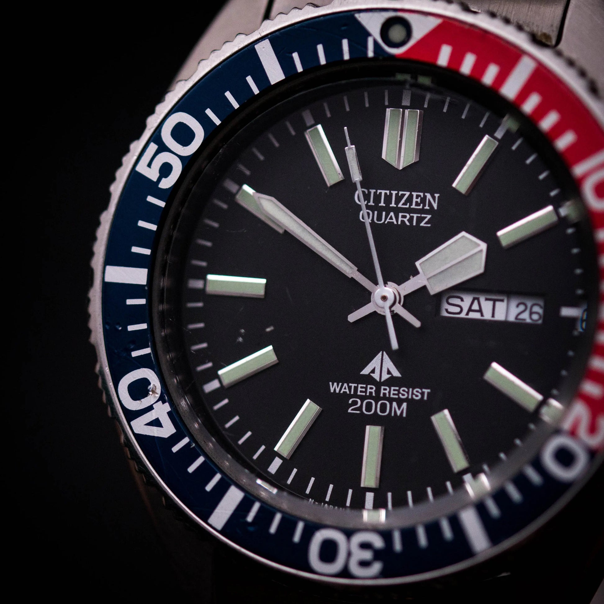 CITIZEN Promaster 200M Day Date - Pepsi Diver ref.5502 CITIZEN
