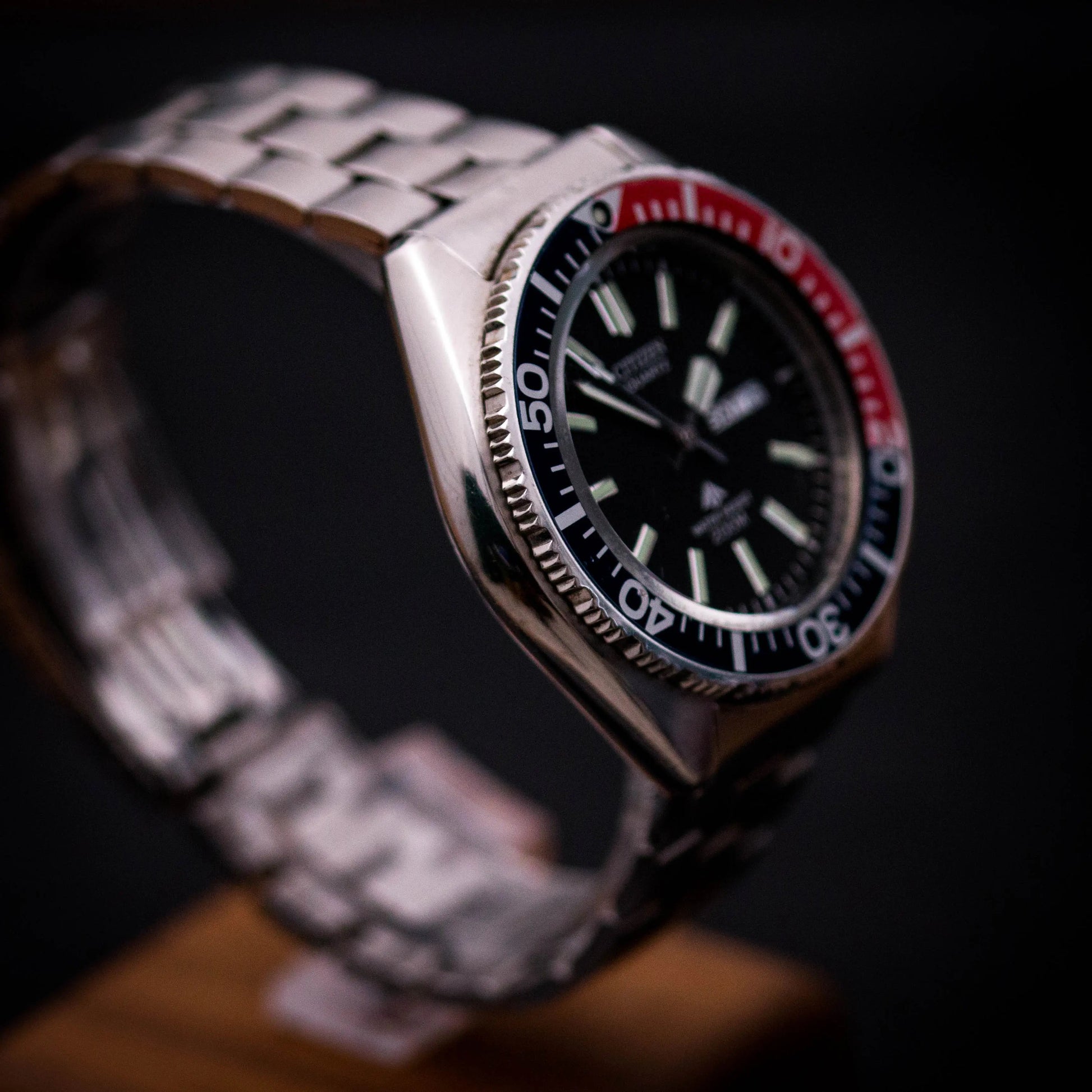 CITIZEN Promaster 200M Day Date - Pepsi Diver ref.5502 CITIZEN