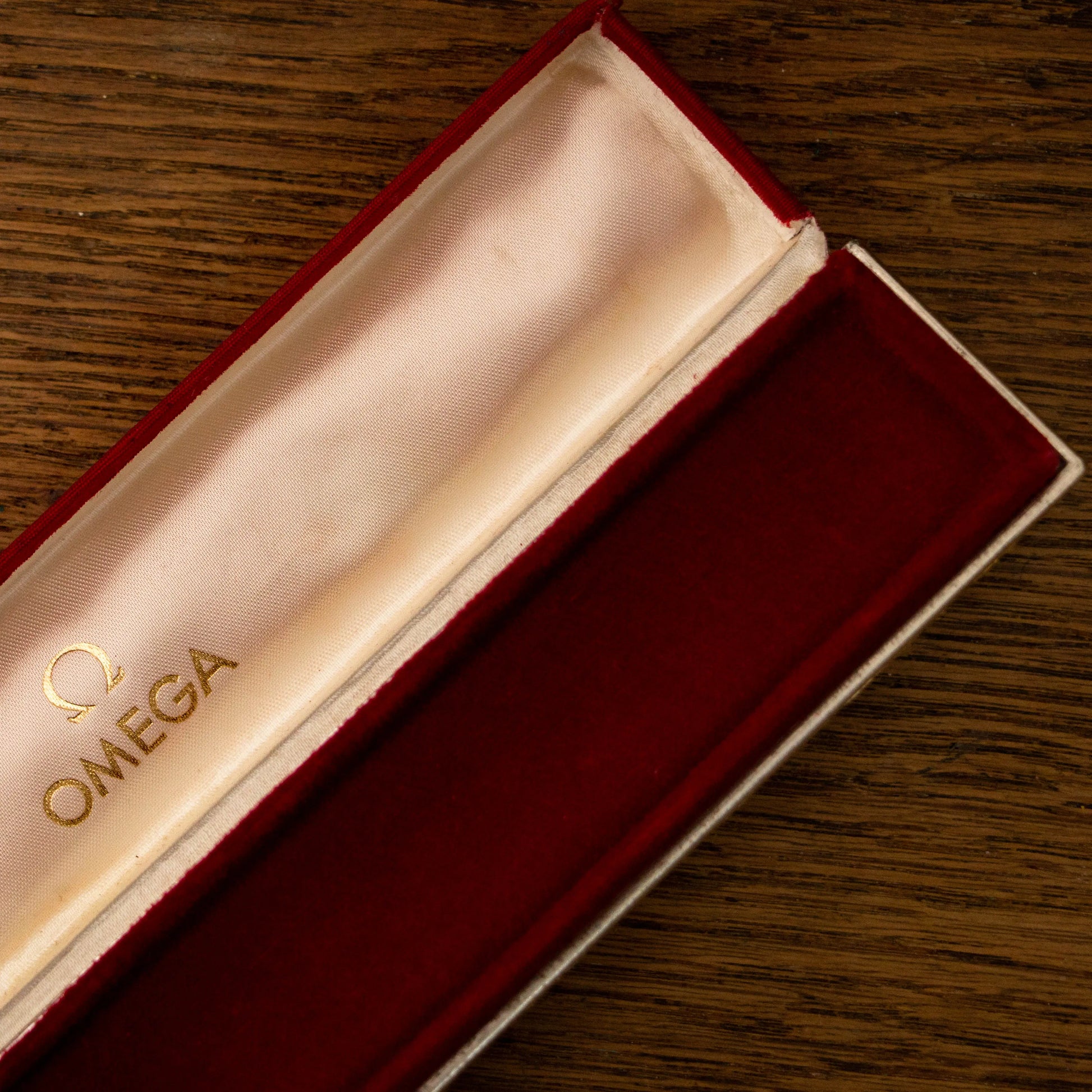 Ecrin OMEGA Vintage en tissu OMEGA