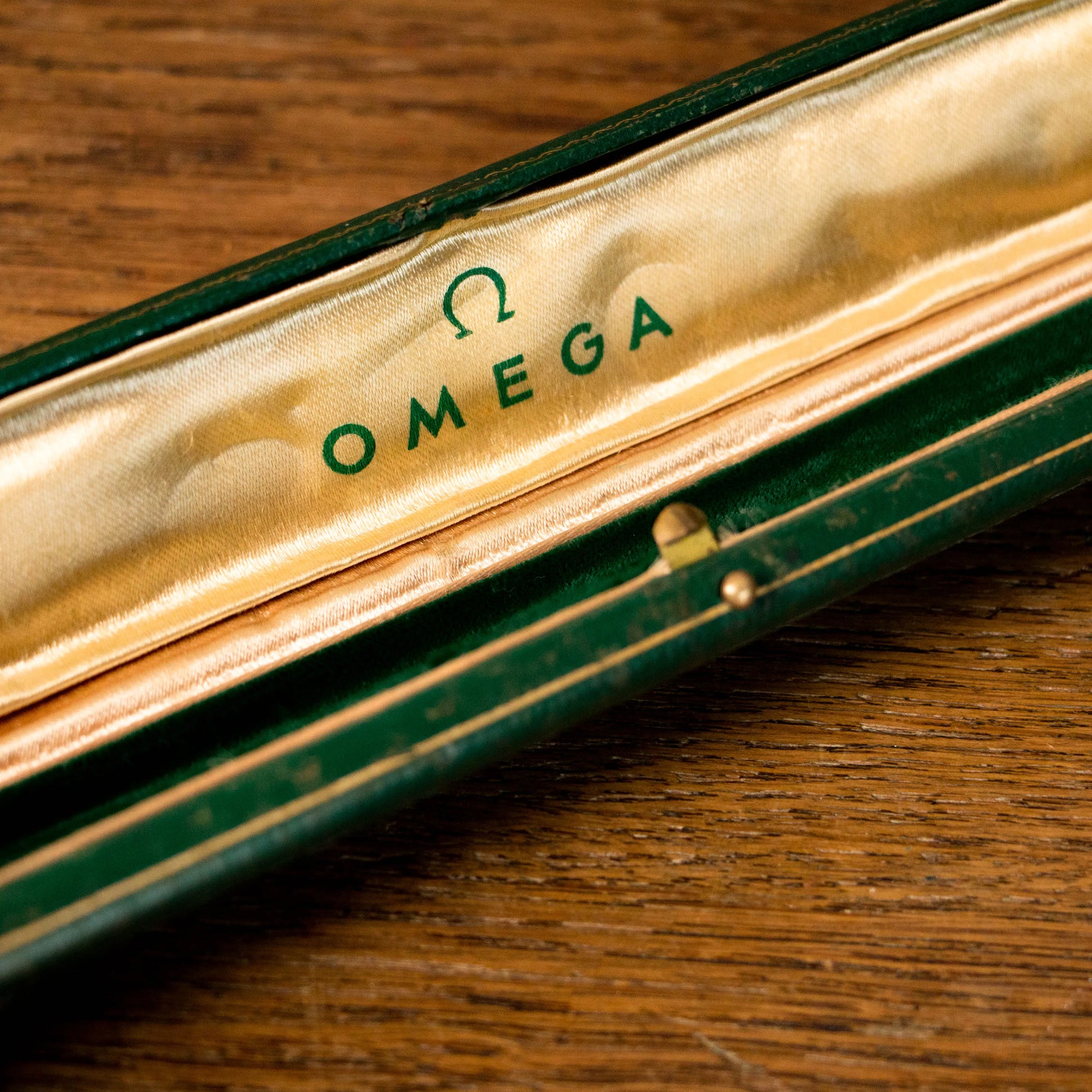 Ecrin OMEGA vintage en cuir OMEGA