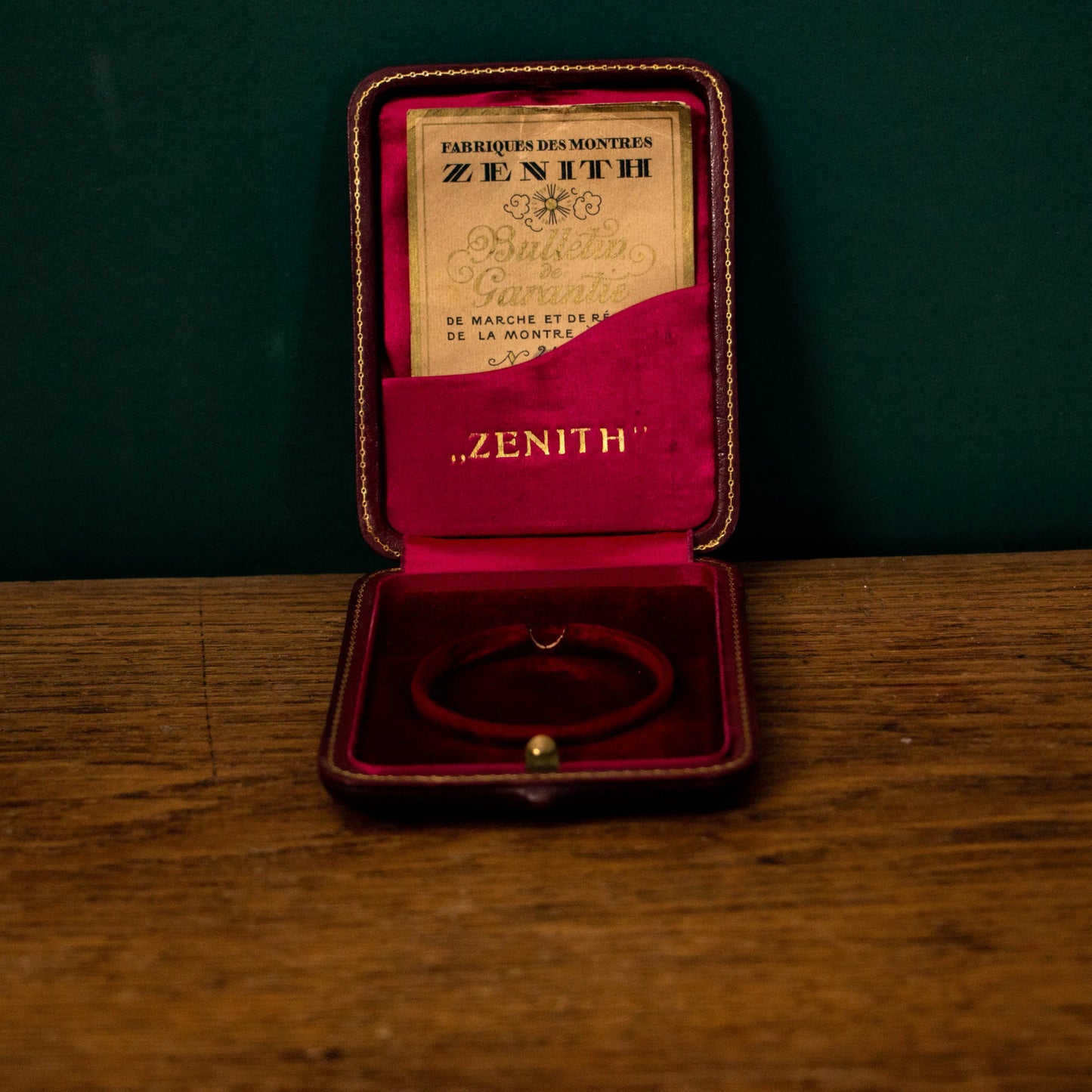 Ecrin ZENITH pour montre gousset ZENITH