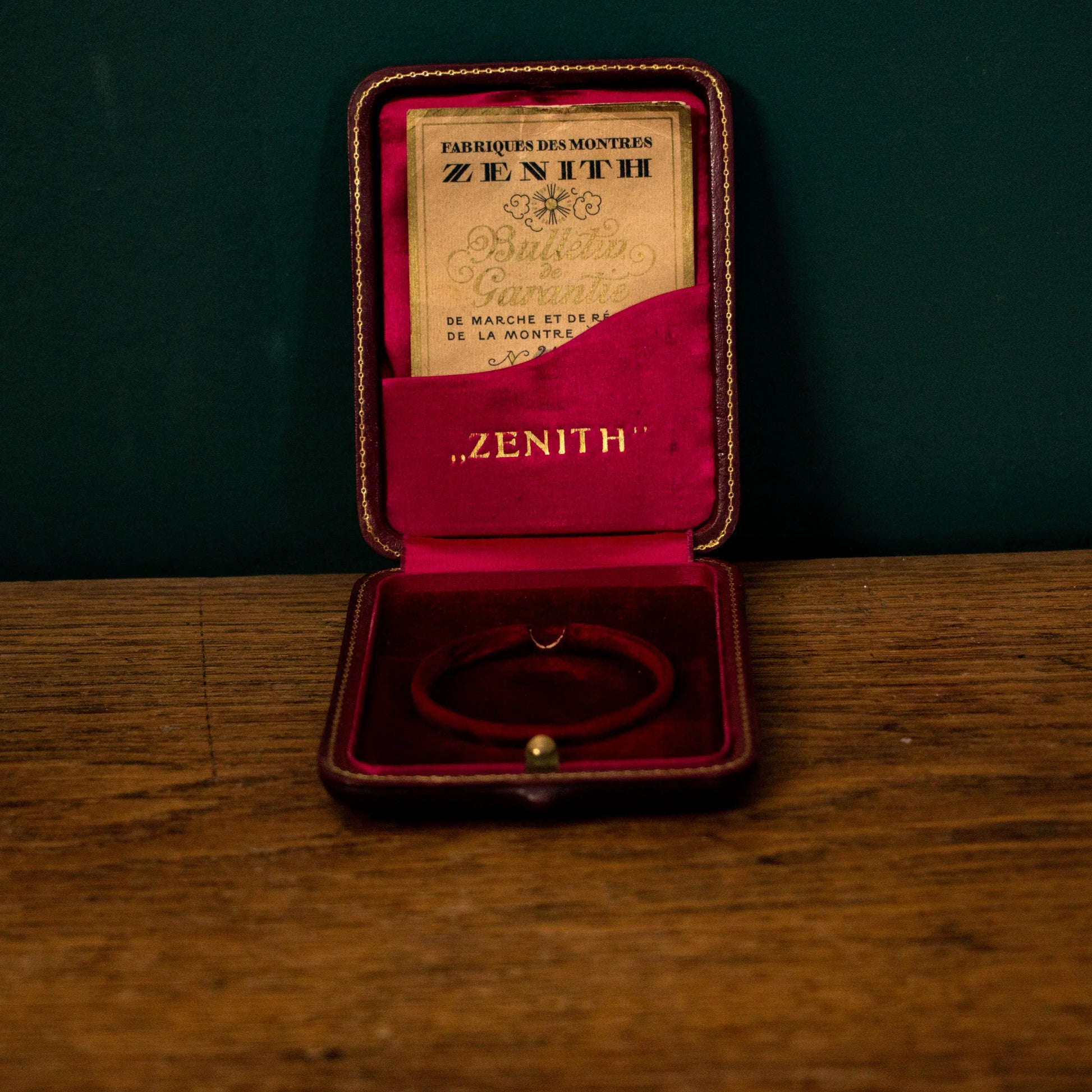 Ecrin ZENITH pour montre gousset ZENITH
