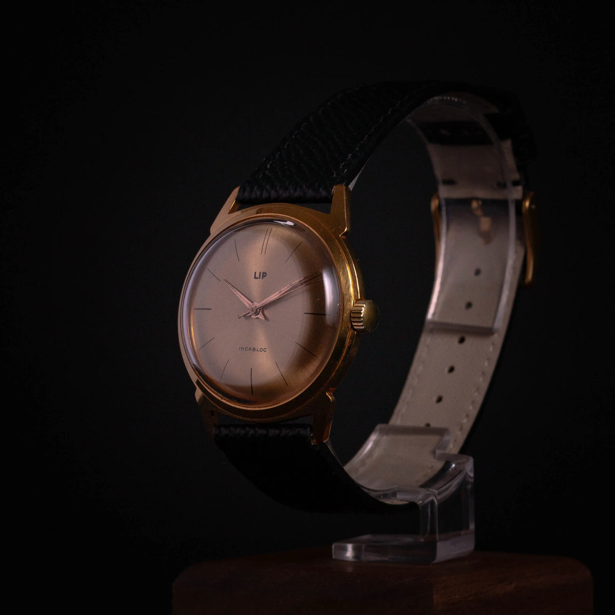 LIP R23 Montre Vintage Mécanique Plaqué Or - 1960