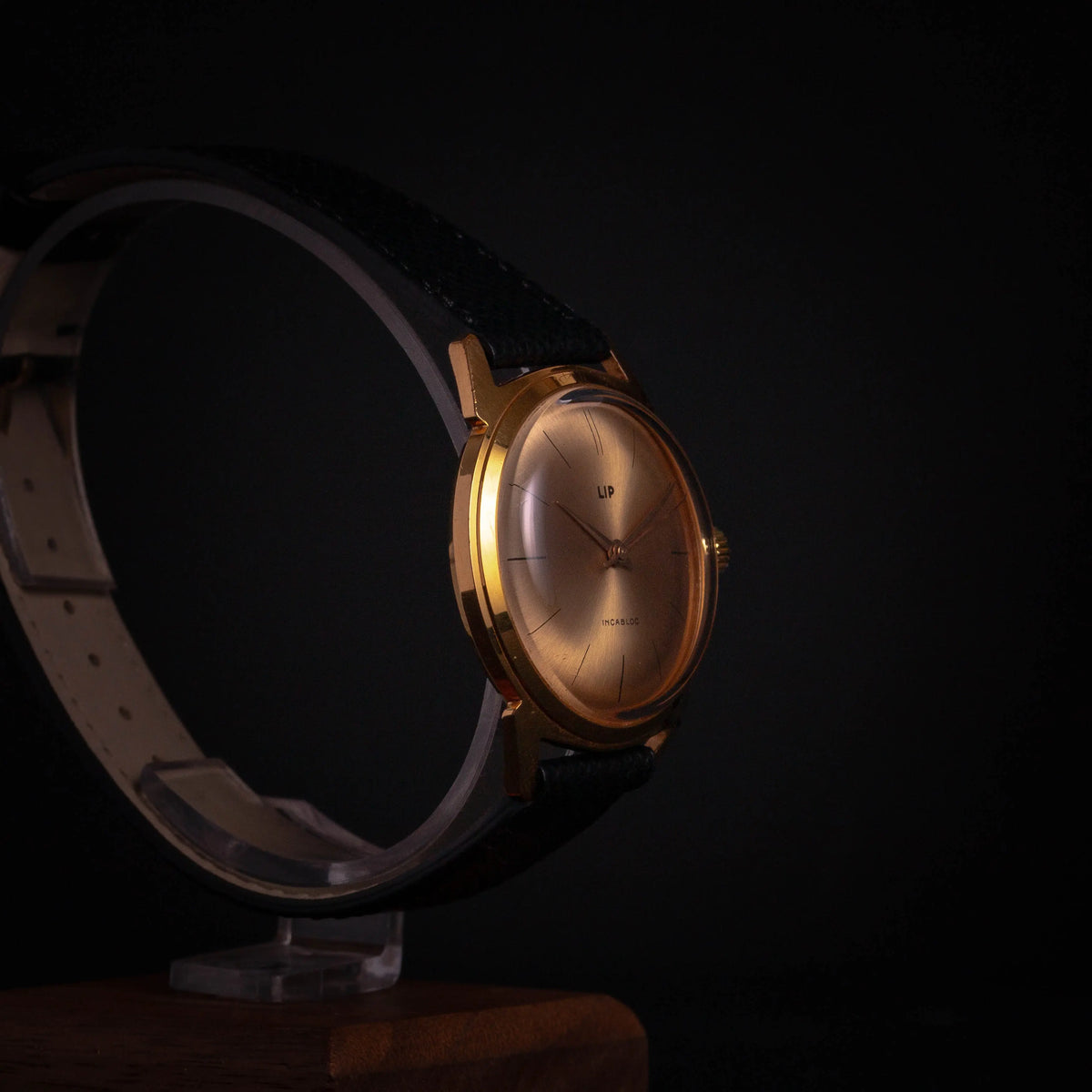 LIP R23 Montre Vintage Mécanique Plaqué Or - 1960