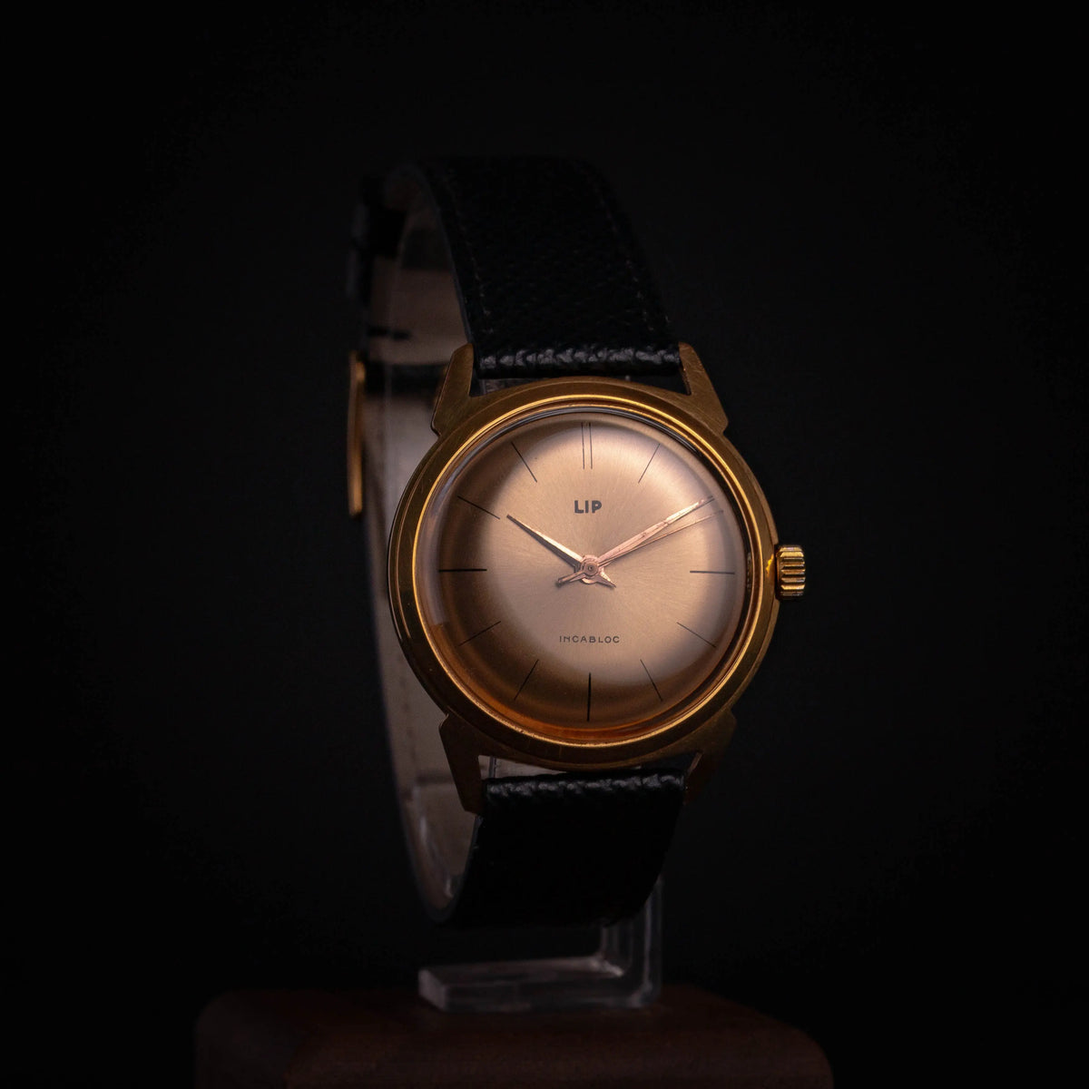LIP R23 Montre Vintage Mécanique Plaqué Or - 1960