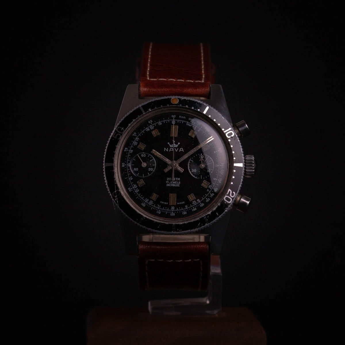 NAVA Skin Diver Chronographe 20 ATM - Landeron 248