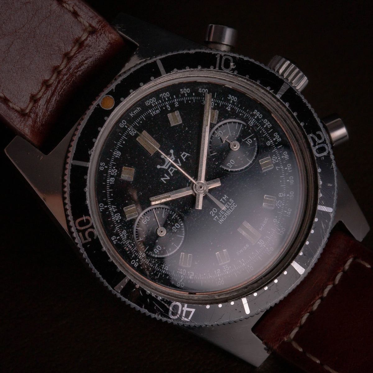 NAVA Skin Diver Chronographe 20 ATM - Landeron 248