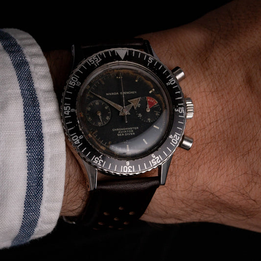 NIVADA GRENCHEN Chronomaster Aviator Sea Diver - 1581 M 8222