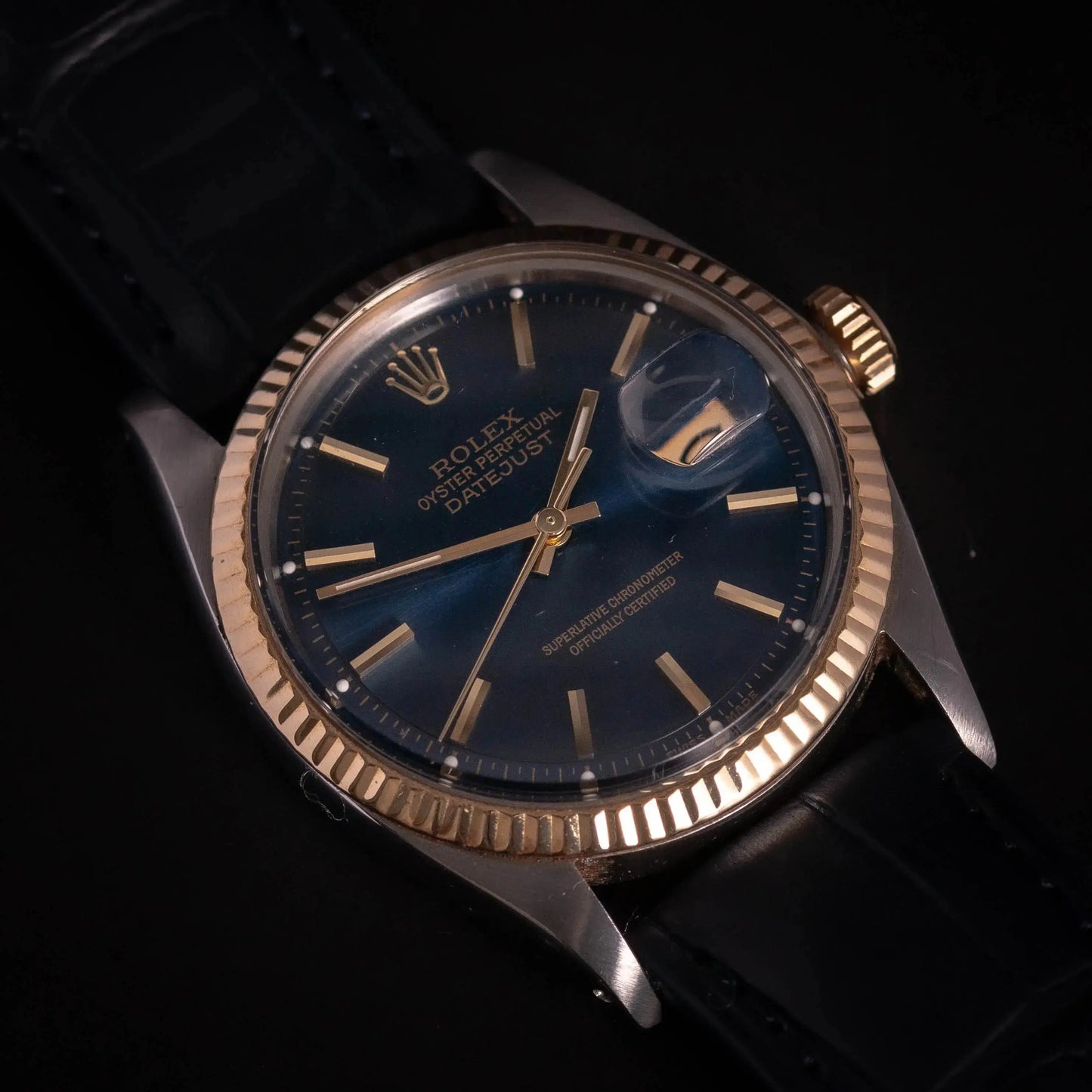 ROLEX Oyster Perpetual Datejust 1601 BlueDial- 1965 ROLEX