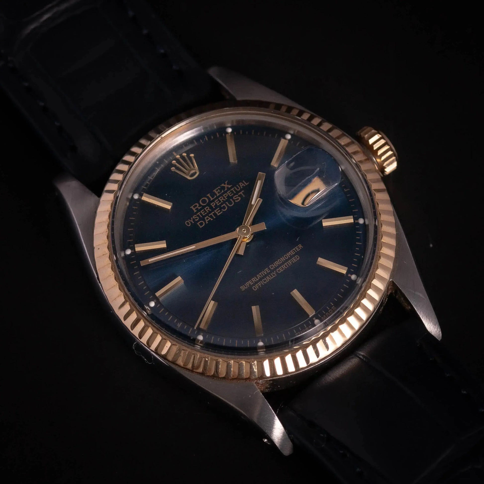 ROLEX Oyster Perpetual Datejust 1601 BlueDial- 1965 ROLEX
