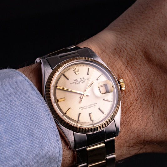 Rolex Datejust 1601 Or et Acier - Bracelet à rivets
