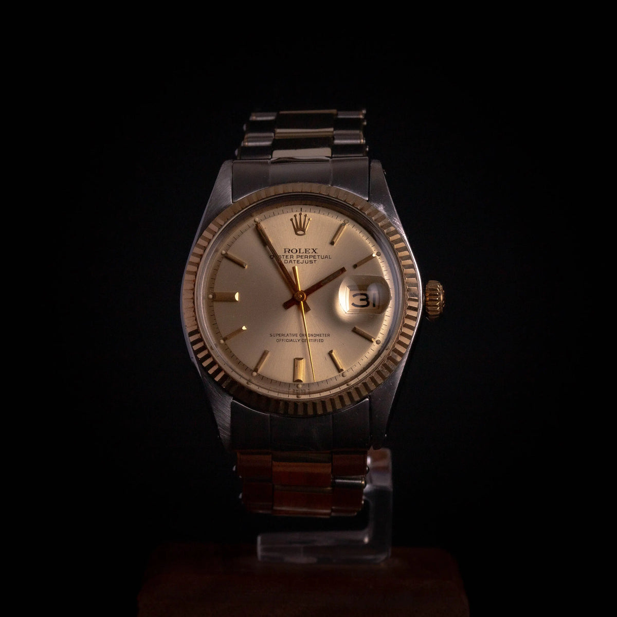 Rolex Datejust 1601 Or et Acier - Bracelet à rivets