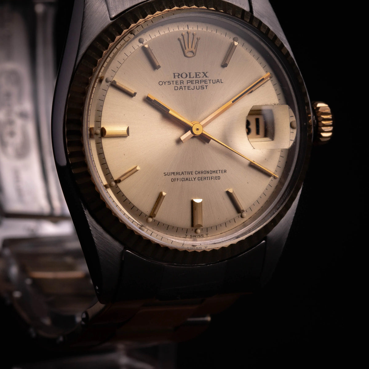 Rolex Datejust 1601 Or et Acier - Bracelet à rivets