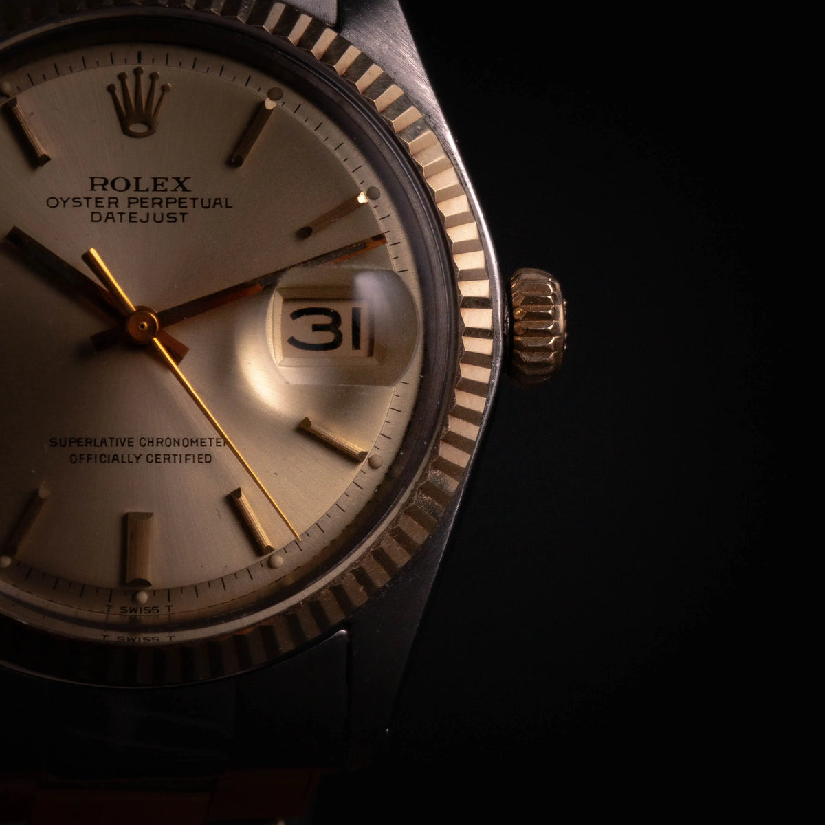 Rolex Datejust 1601 Or et Acier - Bracelet à rivets