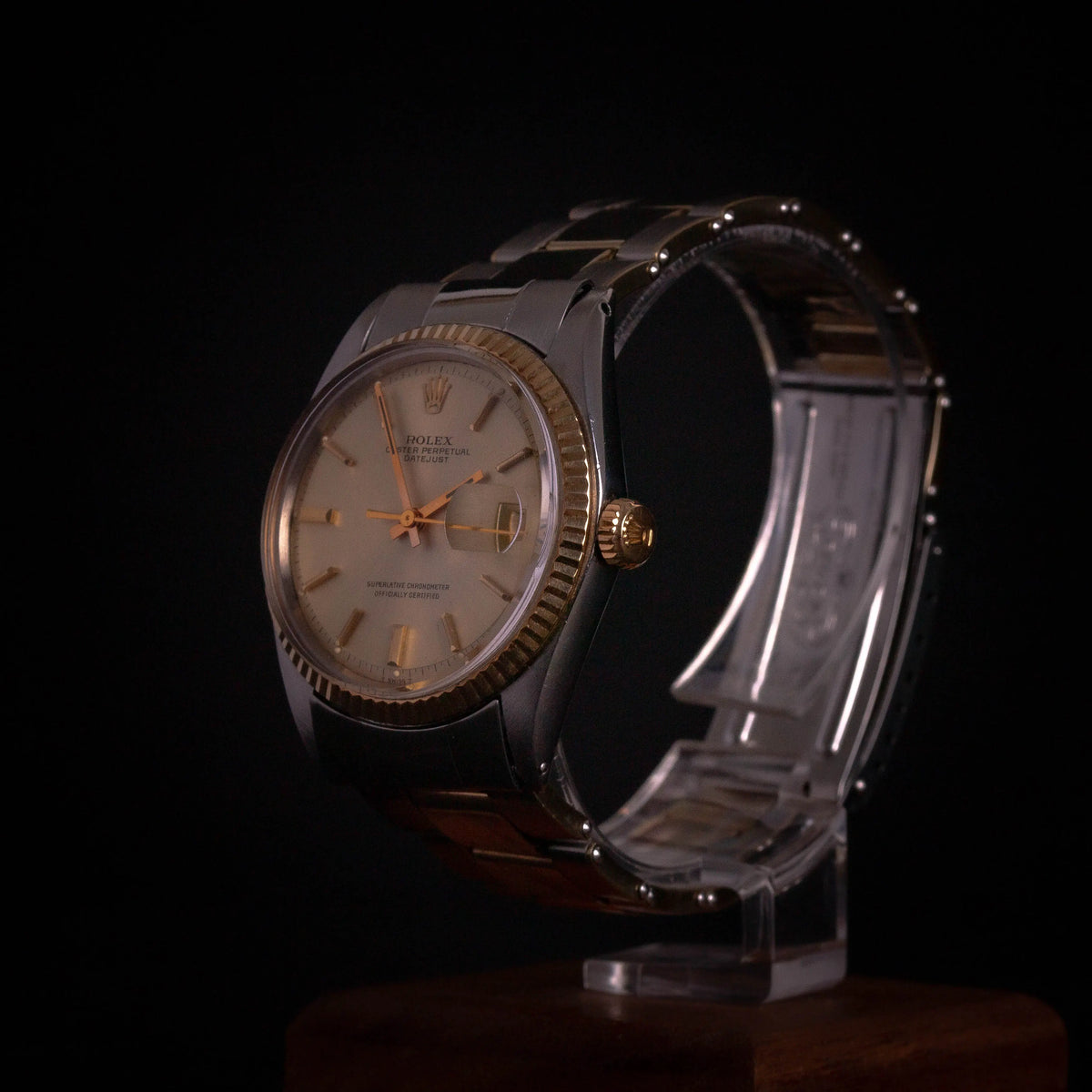 Rolex Datejust 1601 Or et Acier - Bracelet à rivets