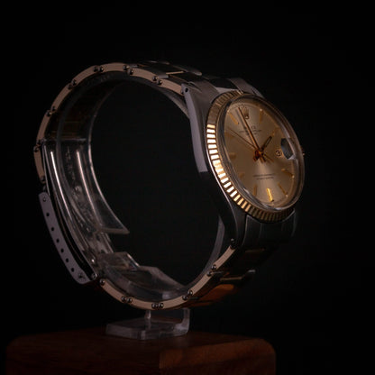 Rolex Datejust 1601 Or et Acier - Bracelet à rivets