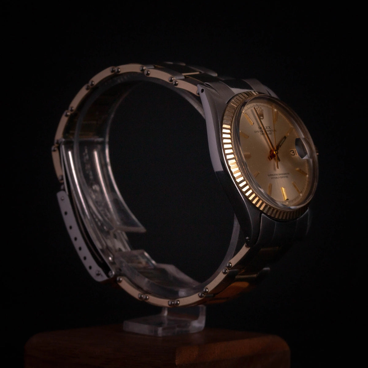 Rolex Datejust 1601 Or et Acier - Bracelet à rivets