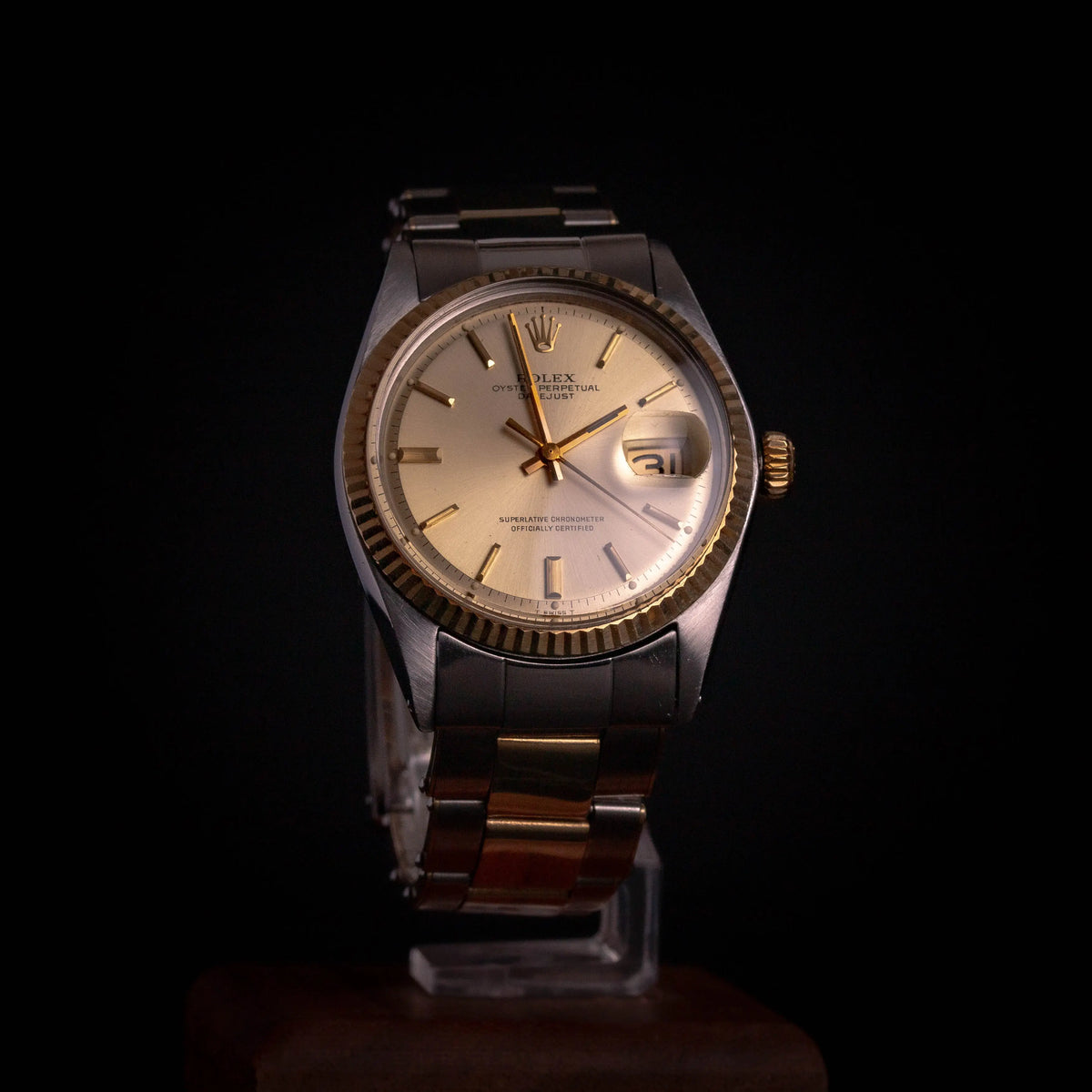 Rolex Datejust 1601 Or et Acier - Bracelet à rivets