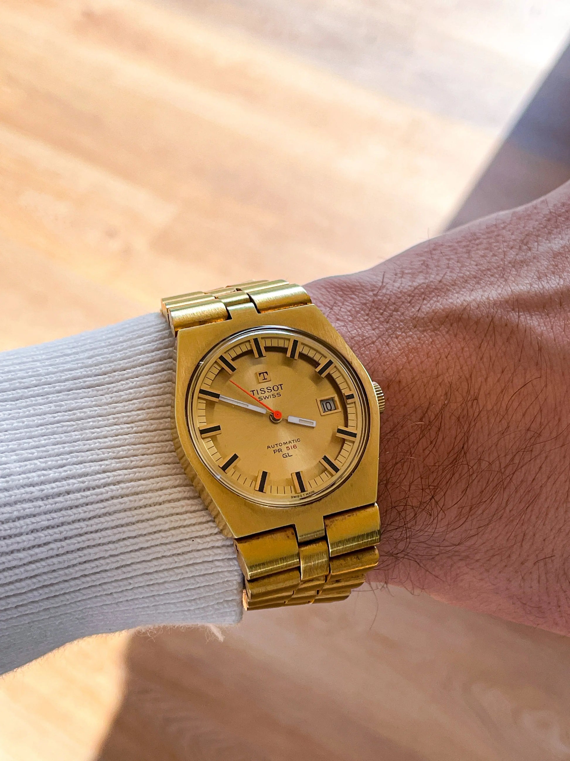 TISSOT PR516 Gold FULL SET - DropAndWatch