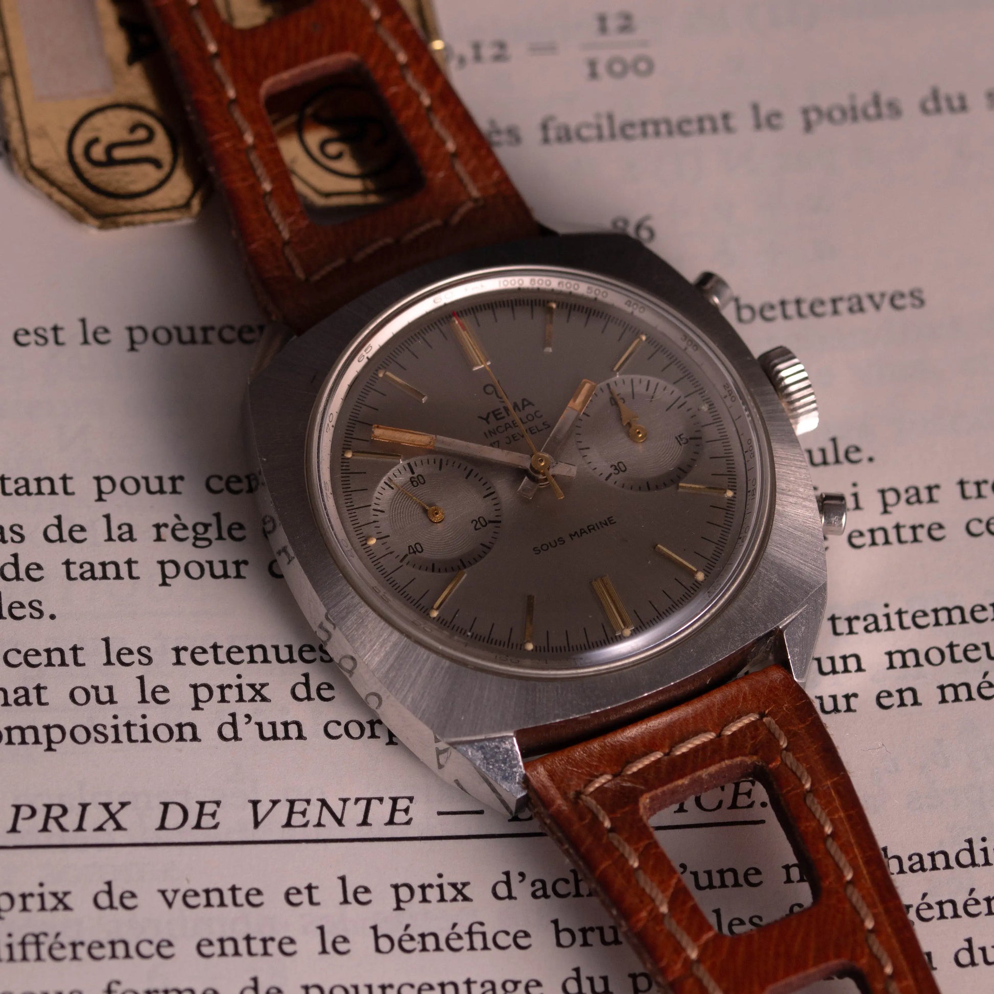 YEMA Chronographe Sous-Marine 9113 - Valjoux 7730 - NOS YEMA